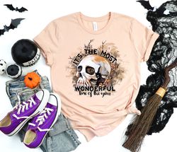Halloween Shirt PNG, Its The Most Wonderful Time Of The Year Skeleton T-Shirt PNG, Halloween T-Shirt PNG, Vintage Hallow