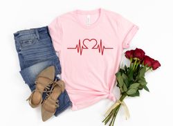 Heart Beat Shirt PNG, Heart Shirt PNG, Love Heart Shirt PNG, Valentines Day Shirt PNG, Couple Matching Shirt PNG, Happy