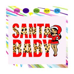 Santa baby, leopard plaid svg, christmas svg, merry christmas, christmas gifts, holiday christmas,trending svg For Silho