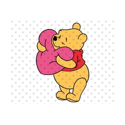 valentine's day svg, honey bear, love bear svg