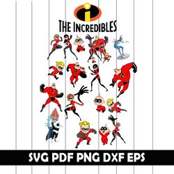 The Incredibles, The Incredibles  Svg, The Incredibles  Png, The Incredibles  Eps, The Incredibles  Dxf, Incredibles Png