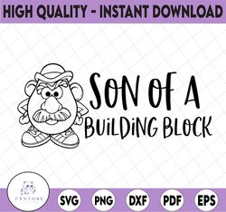 Toy Story Son of a building block, Disney svg, Disney Mickey and Minnie svg,Quotes files, svg file, Disney png file, Cri