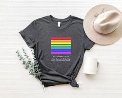 Pride Shirt Png, Gay Rights Shirt Png, LGBTQ Shirt Png, Acceptance Has No Boundaries Graphic