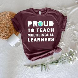 Multilingual Teacher Shirt PNG, Multilingual Gift,English Teacher TShirt PNG,ESOL Teacher Tee,Bilingual TShirt PNGs,Engl