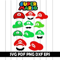 Super Mario Svg, Super Mario Png, Super Mario Eps, Super Mario Dxf, Super Mario Clipart, Super Mario Digital CLipart