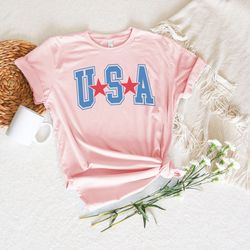 USA Shirt Png, USA Retro Shirt Png, 4th of July Party Shirt Png, The Land of the Free Shirt Png Gift, Independence Day S