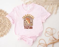 Retro Thankful Vibes T-Shirt PNG, Thanksgiving Gifts, Fall Daisy Shirt PNG, Grateful And Blessed TShirt PNG, Trendy Than