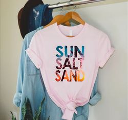 Sun Salt Sand Shirt PNG, Summer Gifts, Beach Vacation TShirt PNG, Lake Life Shirt PNGs,Miami Beach Tee,Cruise Squad Tees