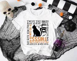 Twist The Bones Shirt PNG, Halloween Funny Gift, Black Cat TShirt PNG, Bend The Back Spooky Season Outfit, Mystical Mom