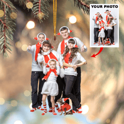 custom photo mica ornament: create personalized christmas gift for family