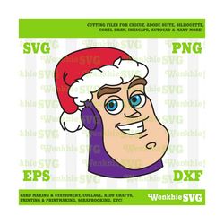 Buzz Lightyear Santa Hat Cutting File Printable, SVG file for Cricut