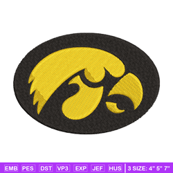 Iowa Hawkeyes embroidery design, Iowa Hawkeyes embroidery, logo Sport, Sport embroidery, NCAA embroidery.