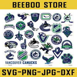 29 Files Vancouver Canucks Bundle SVG, Canucks Svg, NHL Svg, NHL Svg, hockey cricut, hockey svg, Cut File, Clipart