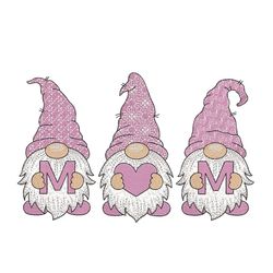 Mom Gnomes Embroidery Design, 5 sizes, Instant Download