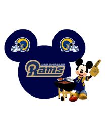 Rams Babies NFL Svg, Los Angeles Rams Svg, Disney NFL SVG, Minnie Mickey, Pluto, Donald, NFL Teams, Instant Download
