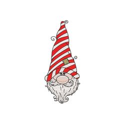 Christmas Gnome Embroidery Design, 4 sizes, Instant Download