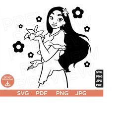 Encanto SVG Isabela svg png clipart SVG, cut file , Cut file Cricut, Silhouette Disneyland svg, Disneyworld svg
