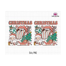 Christmas Pink Png, Merry And Bright, Trendy Christmas Png, Santa Claus Png, Holiday Winter Png, Christmas Shirt, Disco ball Png, Lip Xmas