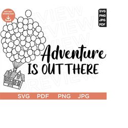 Adventure Is Out There Svg, Russell SVG, Up SVG Disneyland Ears SVG, Vector in Svg Png Jpg Pdf format instant download Cricut