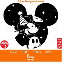 Disneyland Birthday Svg, Mouse Svg, Birthday SVG, Disneyland Ears SVG, files for cricut, instant download, Cricut, clip art and image files