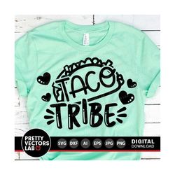 Taco Tribe Svg, Cinco de Mayo Svg, Fiesta Svg Dxf Eps Png, Bachelorette Party Cut Files, Funny Vacay, Beach, Sublimation