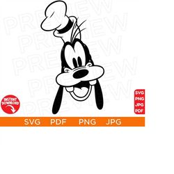 Goofy Vector Svg, Goofy Ears SVG Mouse png, Disneyland ears svg clipart SVG, cut file layered by color, Silhouette, Cricut design