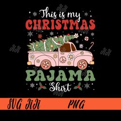 groovy this is my christmas png,truck santa hat xmas png