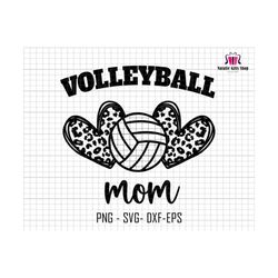 Volleyball Mom Svg, Mama Volleyball Svg, Volleyball Shirt Svg, Leopard Volleyball Svg, Mothers Day Svg,Sport Mom Svg,Game Day Volleyball Svg