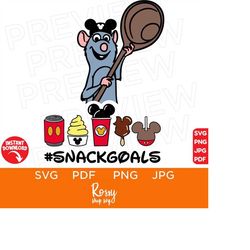 Remy Ratatouille SVG , Disneyland Ears, Clipart, Anyone Can Cook, Mouse ,Svg, Cut File, Layered Color, Cut file Cricut, Silhouette, Digital