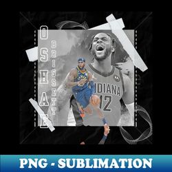 oshae brissett basketball paper poster pacers 2 - modern sublimation png file - unlock vibrant sublimation designs