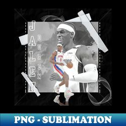 Jalen Duren Basketball Paper Poster Pistons 2 - Instant PNG Sublimation Download - Stunning Sublimation Graphics