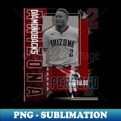 Geraldo Perdomo Baseball Paper Poster Diamondbacks 2 - PNG Sublimation Digital Download - Fashionable and Fearless