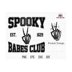 Halloween SVG Png, Spooky Babes Svg, Salem SVG png, Witchy Designs, Witch SVG, Vintage png, Spooky Svg, Halloween Designs, Spooky Season Svg