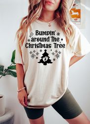 Christmas Pregnancy Announcement Sweatshirt, Bumpin Around the Christmas Tree Maternity Sweater, Funny Baby Reveal Shirt