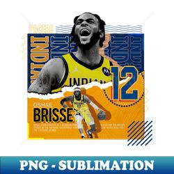 oshae brissett basketball paper poster pacers - sublimation-ready png file - revolutionize your designs