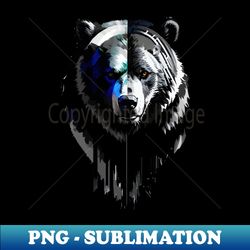 Grizzly 1 - Sublimation-Ready PNG File - Add a Festive Touch to Every Day
