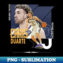 chris duarte basketball paper poster pacers 4 - premium png sublimation file - unlock vibrant sublimation designs