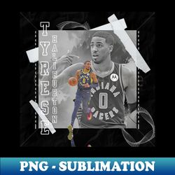 tyrese haliburton basketball paper poster pacers 2 - trendy sublimation digital download - stunning sublimation graphics