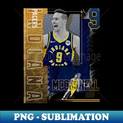 tj mcconnell basketball paper poster pacers 2 - png sublimation digital download - add a festive touch to every day