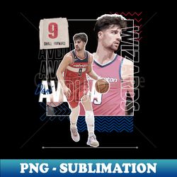 Deni Avdija basketball Paper Poster Wizards 6 - Digital Sublimation Download File - Fashionable and Fearless
