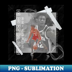 DeAndre Hunter Basketball Paper Poster Hawks 3 - Professional Sublimation Digital Download - Bring Your Designs to Life