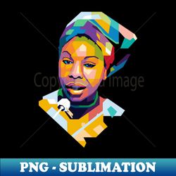 Nina Simone WPAP Popart - Instant Sublimation Digital Download - Enhance Your Apparel with Stunning Detail