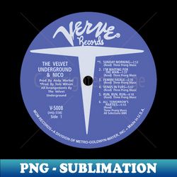 velvets record label - Elegant Sublimation PNG Download - Defying the Norms
