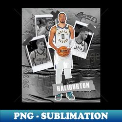 tyrese haliburton basketball paper poster pacers 5 - digital sublimation download file - bold & eye-catching