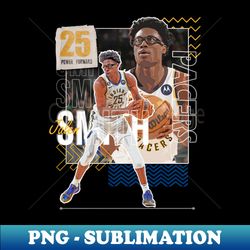 jalen smith basketball paper poster pacers 6 - png transparent digital download file for sublimation - unleash your creativity