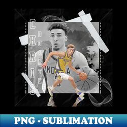 chris duarte basketball paper poster pacers 2 - special edition sublimation png file - perfect for sublimation art