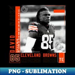 David Njoku Football Edit Tapestries Browns - PNG Transparent Sublimation File - Create with Confidence