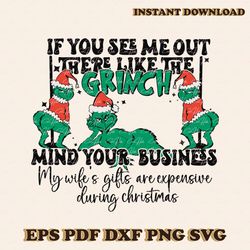 Retro Funny Christmas Grinch Quotes SVG Digital Cricut File