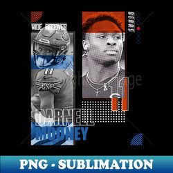Darnell Mooney football Paper Poster Bears 7 - High-Resolution PNG Sublimation File - Fashionable and Fearless