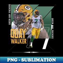 Quay Walker football Paper Poster Packers 4 - Exclusive Sublimation Digital File - Capture Imagination with Every Detail